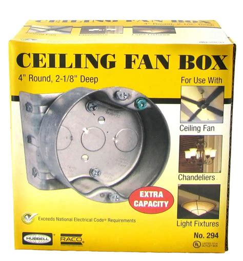 junction box in attic for ceiling fan|ceiling fan rated junction box.